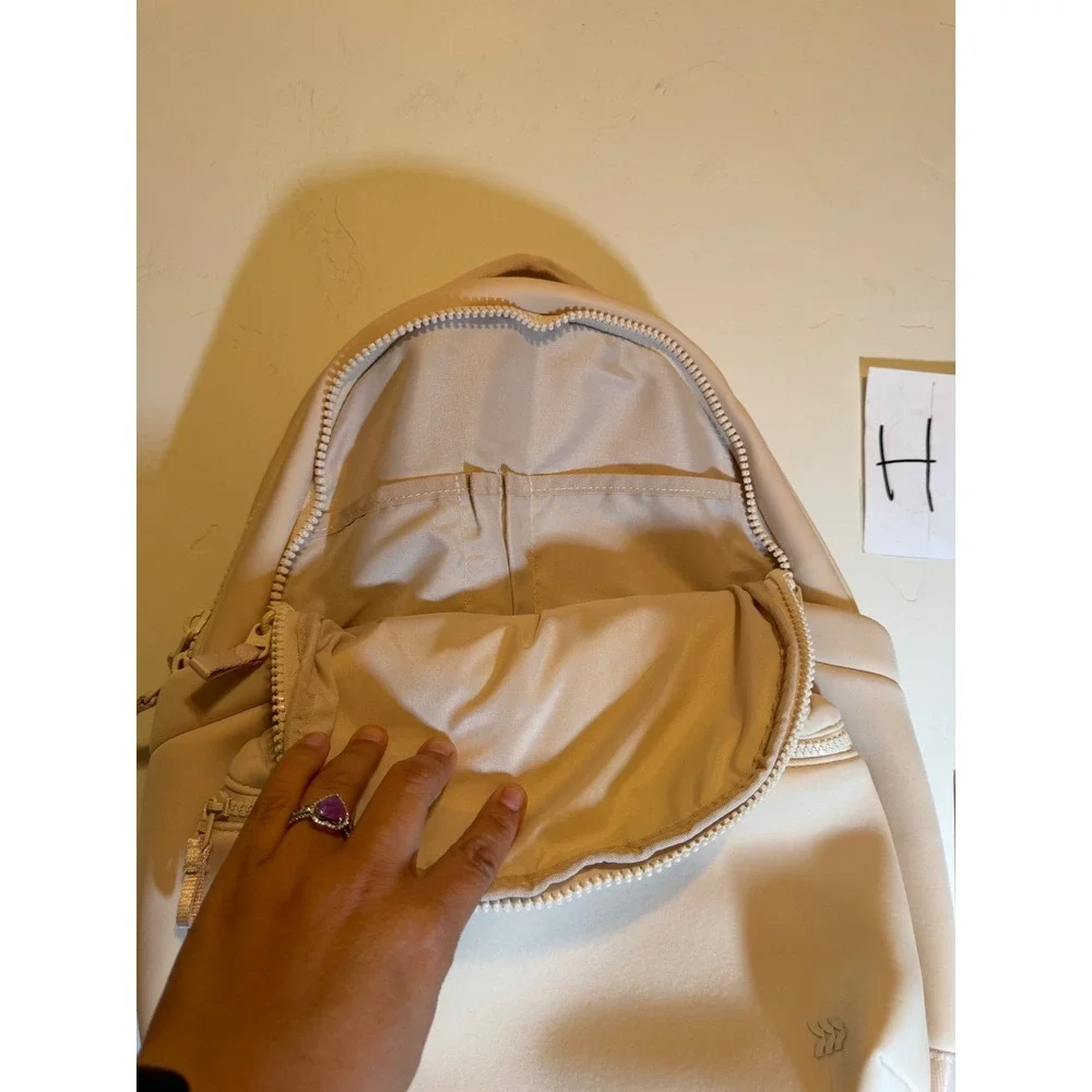 All in Motion Backpack Neoprene Minimalist Cream Beige